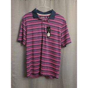 Walter Hagen Perfect 11 Collection Golf Polo Navy/Electric Magenta NWT Medium